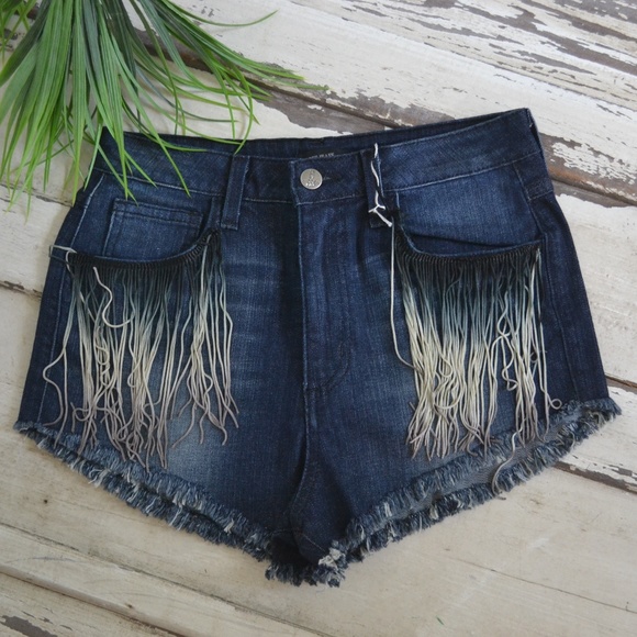 Hidden Jeans Pants - Fringe Jeans Festival Shorts